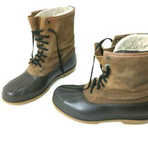 Vintage Sorel Ice Pac Leather Duck Boots Mens 10